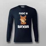 Fluent In Bakwaas Attitude T-shirt For Men