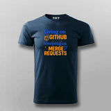 GitHub Merge Requests T-Shirt for Men – Dev Life in One Line