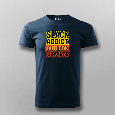 Slack Addict Outlook Survivor T-Shirt For Men