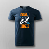 Astronaut Playing Football T-Shirt for Men - Unique Space Style