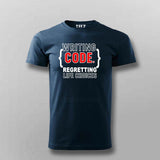 Writing Code T-Shirt for Men – Life Choices Edition
