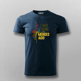 Funny Git Merge T-shirt | I Was Sane A Few Merges Ago