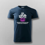 Yogi Spiritual Lotus Trishul T-shirt For Men