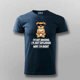 Cool Attitude Dog T-shirt For Men