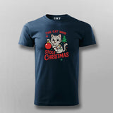 The Cat Who Stole Christmas T-shirt For Men