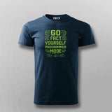 Go Fact Yourself Programmer Mode T-shirt For Men