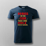 99 Bugs in the Code T-Shirt for Men – Funny Developer Debug