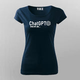 ChatGPT Stole My Job Women’s T-Shirt – Funny AI Quote