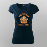 Free Gyaan No Refunds Funny T-shirt For Women