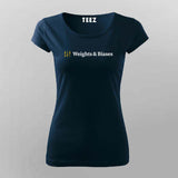 Weights & Biases T-Shirt for Women – Train Hard, Debug Harder