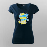 Dus Bahane Gym Funny Hindi T-shirt For Women