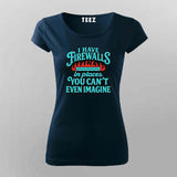 Firewall Defense Mode T-Shirt For Women – Built Like a Network Fortress