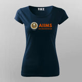 AIIMS Bhubaneswar Logo T-shirt For Women