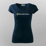 Microsoft Surface T-Shirt for Women – Code Smooth, Build Bold