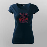 Wine O'Clock T-Shirt for Women – Online India Funny Tee