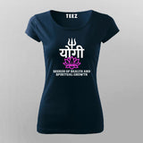 Yogi Spiritual Lotus Trishul T-shirt For Women