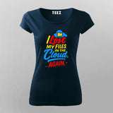 Lost in the Cloud T-Shirt For Women – Digital Disaster Edition