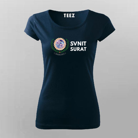 SVNIT Surat Logo T-shirt For Women