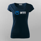 NTT Logo Graphic Tech Company Inspired T-shirt For Women
