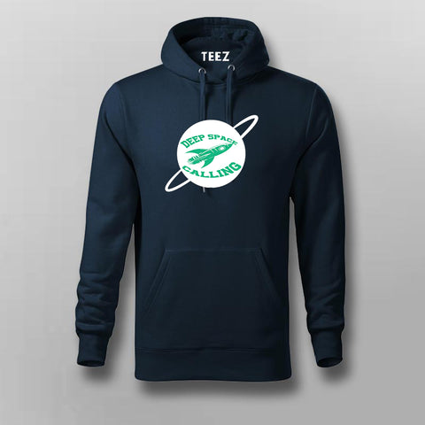 deep space calling Navy Hoodie For Men