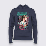 You Belong With Me Hoodie For Women – Bold Fan Art for Pop Hearts