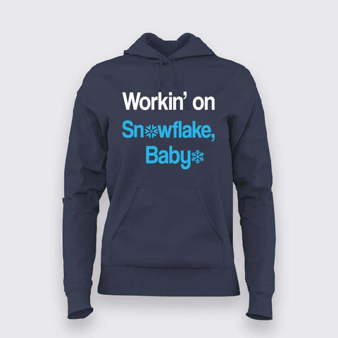 Snowflake, Baby Hoodie – Cool Nerd Humor for Women