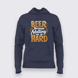 Beer Adulting T-Shirt for Women – Online India Chill Wear