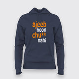 ajeeb hoon navy hoodie for men