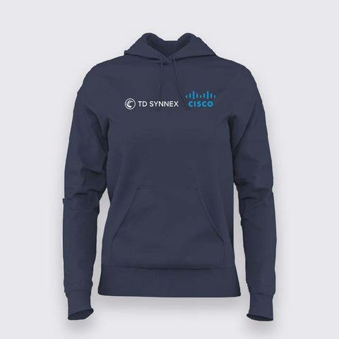 TD SYNNEX & Cisco Hoodie For Women – Tech & Networking Enthusiast Tee