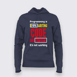 10% Code, 90% Debugging Hoodie For Women – Funny Programmer