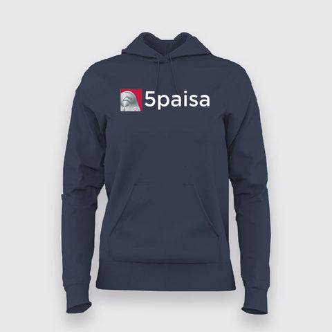 5paisa Logo Hoodie For Women - Invest in Style