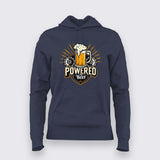 Powered by Beer T-Shirt for Women – Funny Tee Online India