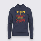 Prompt Engineer Hoodie for Women – Tech Sorcery in Style