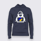 Python Hacker Hoodie For Women – Cool Programmer & Coder