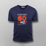 My Heart Beats 60Hz T-shirt For Men
