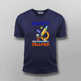 Biologists Take "Cellfies" - Funny Science T-Shirt For Men