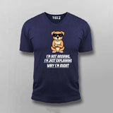 Cool Attitude Dog T-shirt For Men
