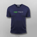 Sage Intacct Logo Accounting Software Graphic T-shirt For Men