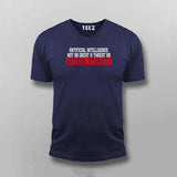 Artificial Intelligence Funny T-Shirt For Men – "Natural Stupidity"