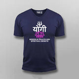 Yogi Spiritual Lotus Trishul T-shirt For Men