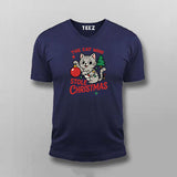 The Cat Who Stole Christmas T-shirt For Men