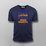 GitHub Merge Requests T-Shirt for Men – Dev Life in One Line