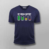 Social Battery T-Shirt for Men – Drained Around People