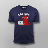 Cat GPT Men's T-Shirt – AI Meets Feline Attitude