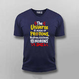 Universe & Protons Science T-Shirt For Men - Geeky & Fun