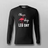 Never Skip Leg Day Funny Gym T-shirt For Men