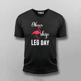 Never Skip Leg Day Funny Gym T-shirt For Men