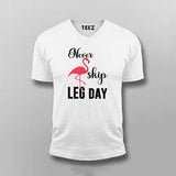 Never Skip Leg Day Funny Gym T-shirt For Men