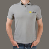 Nim Programming Language Crown Polo T-Shirt For Men