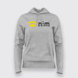Nim Programming Language Crown Hoodies For Women